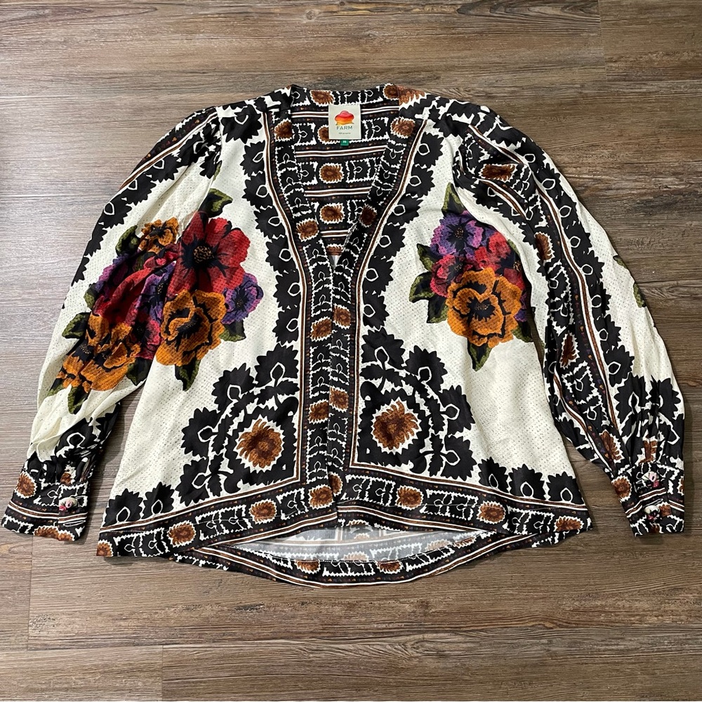 FARM Rio Flower Tapestry Blouse - Picture 9 of 15